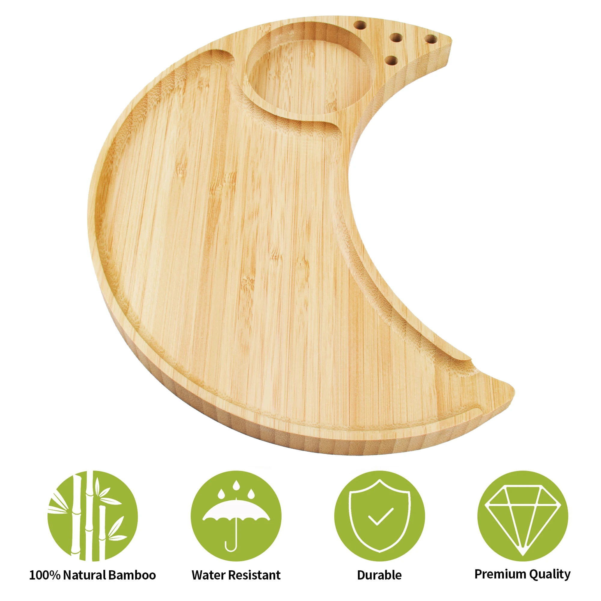 Милый бамбуковый поднос большой для курения Луны сигарет с предварительно