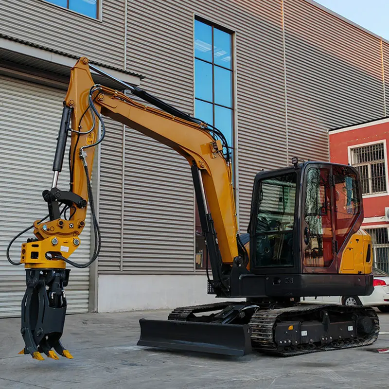 Фото Бесплатная доставка! Новый 6-тонный гусеничный мини-экскаватор Kubota 6.5 тонн. Малый экскаватор для фермерских работ, мини-погрузчик, на заказ. №3