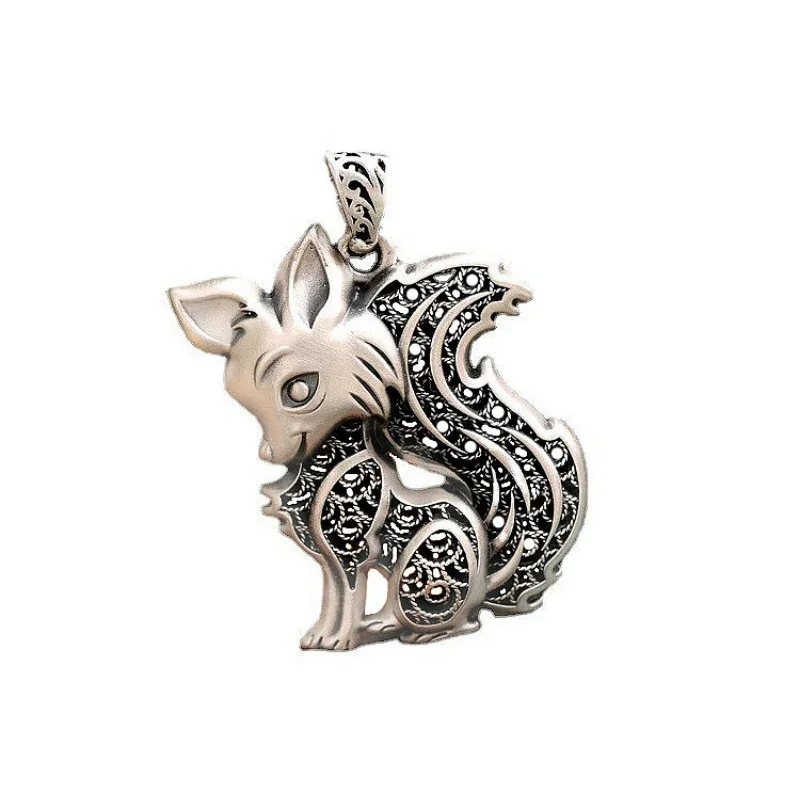 Очаровательная подвеска из серебра 925 пробы с архаическим Римом лисы винтажное
