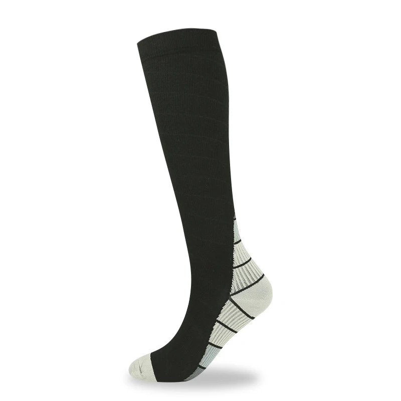 Stripe Sweat Absorption Breathable Compression Socks Outdoor Riding Unisex Medium Tube Varicose Veins Socks Socks Mens