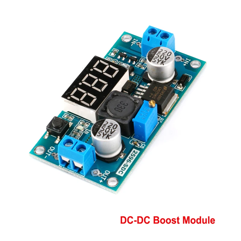 

DC-DC LM2577 Повышающий Модуль преобразователь Цифровой вольтметр дисплей измеритель напряжения 3 А выход 3-34 в до 4-35 в