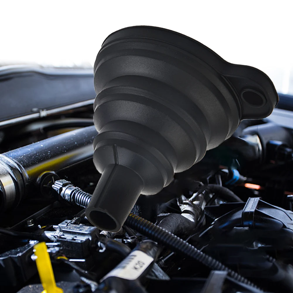 

Auto Funnel Oil Fuel Gasoline Petrol Diesel Fluid Change Fill Collapsible Car Funnel Oil Petrol Change Funnel Car Repair Tool