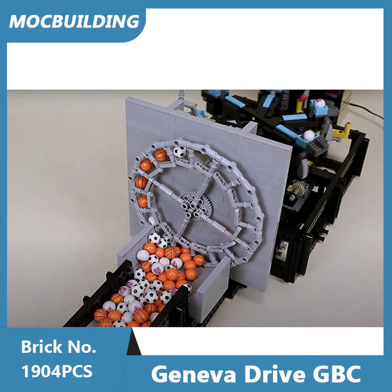 Строительные блоки MOC модель Женевского привода сделай сам собранные кирпичи