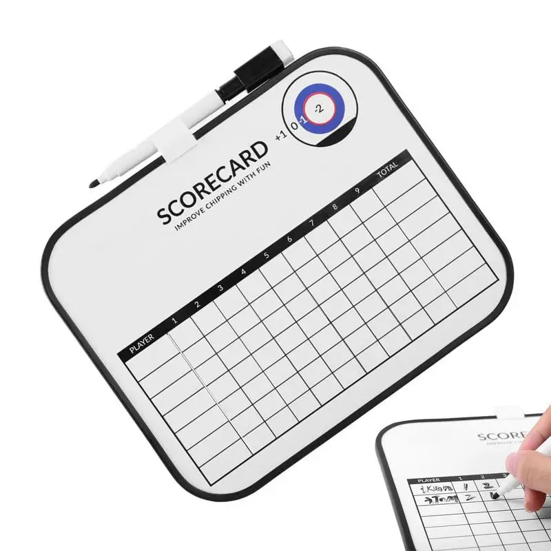 

Record Score Board Erasable Write-On Double-sided Score Keeper Sports Gear Score Board For Yardage Par Number Of Holes And Dates