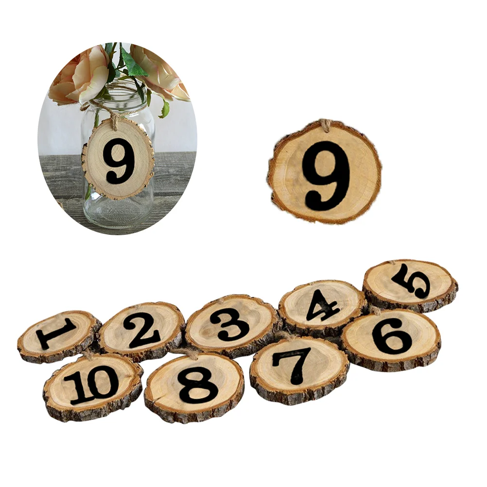 

Slice Decor Hanging Ceiling Wooden Decoration Wedding Decorations Wood Tree Number Table Numbers Centerpieces Ideas