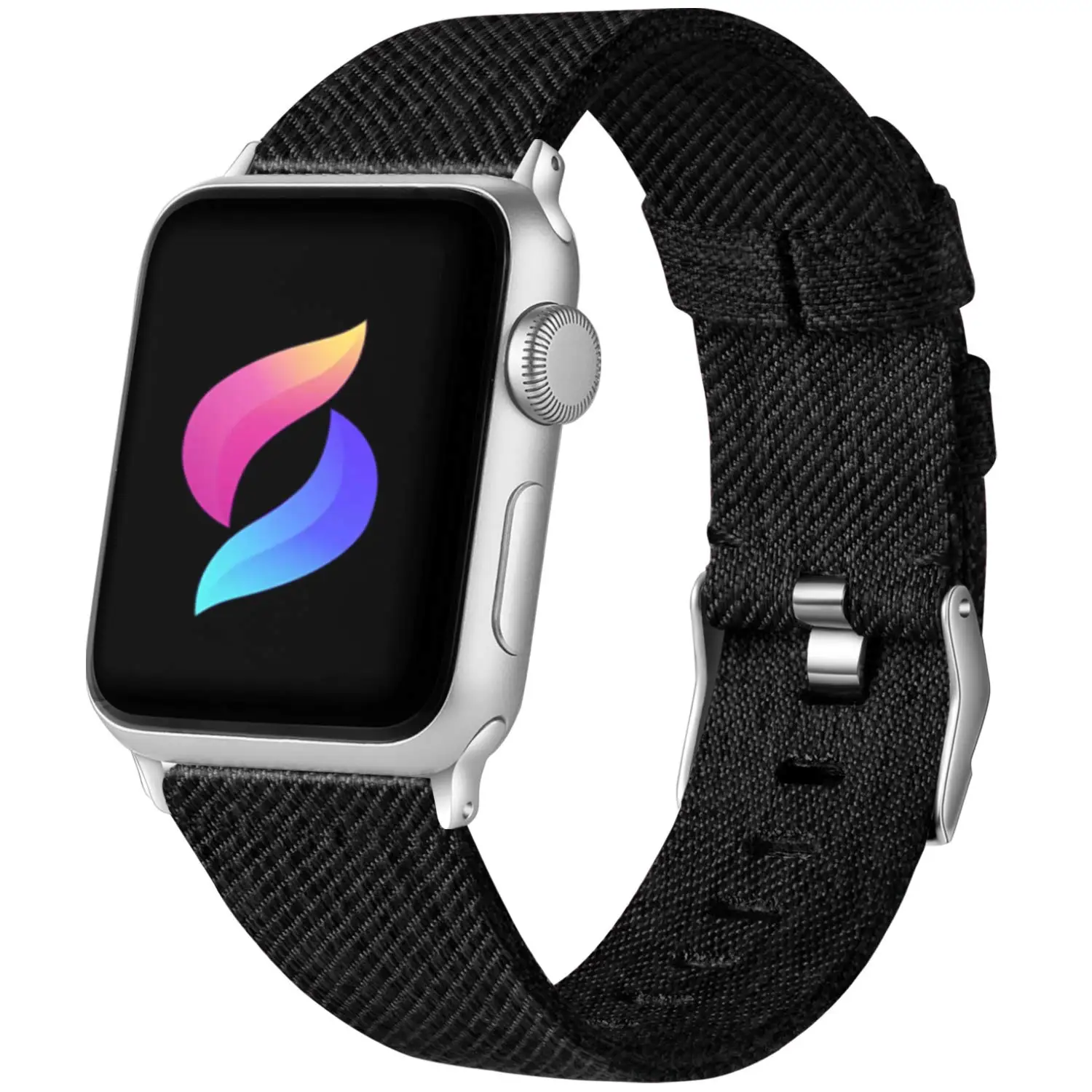 

Ремешок Плетеный Соло для Apple Watch band 44 мм 40 мм 45 мм 41 мм 42 мм 38 мм, нейлоновый эластичный браслет для iWatch Series 3 4 5 SE 6 7