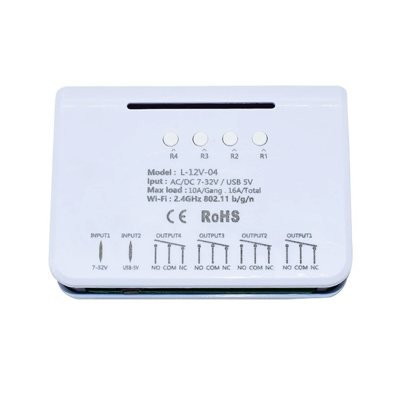 

For Ewelink Relay 4CH Smart Home Switch Module Wifi 16A Relay Radio Frequency Remote Control Smart Timer