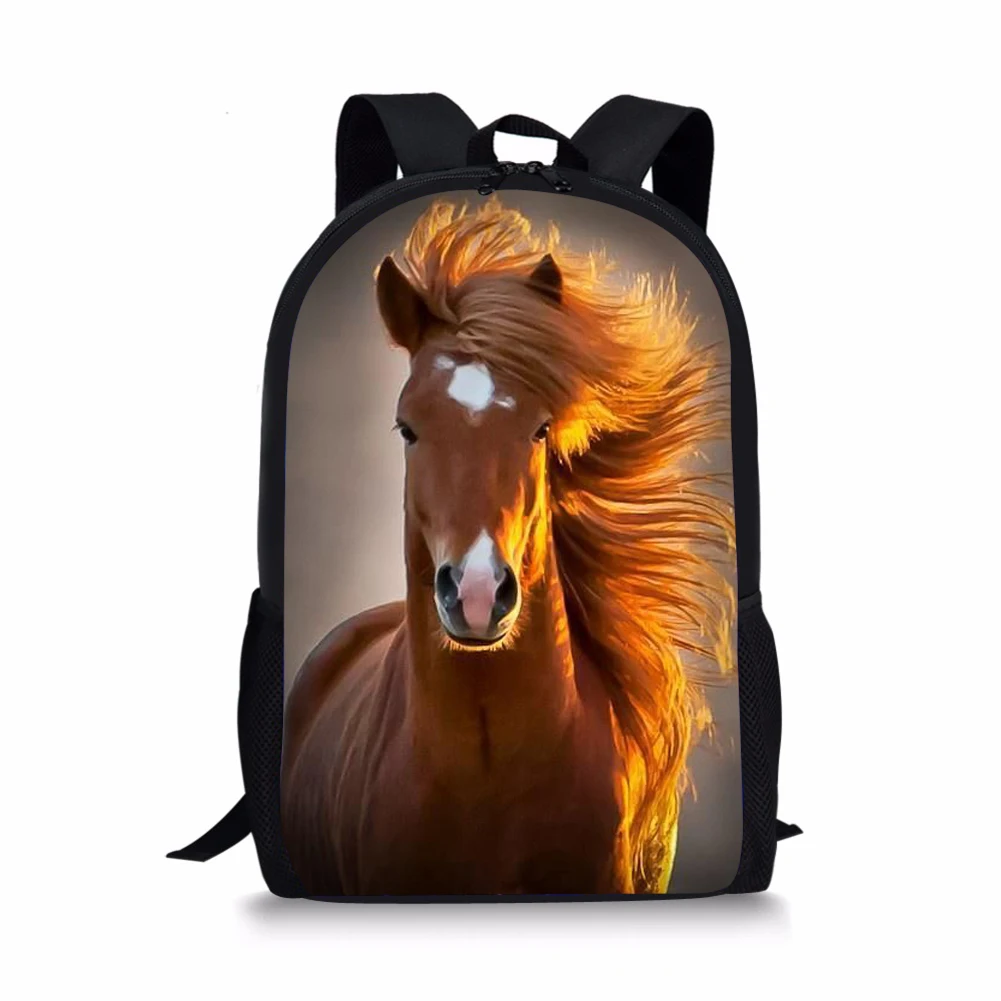 

Horse Printing Backpack for Kid Shoulders Bag Fashion School Bag for Teenage Girl Children Travel Plecaki Szkolne