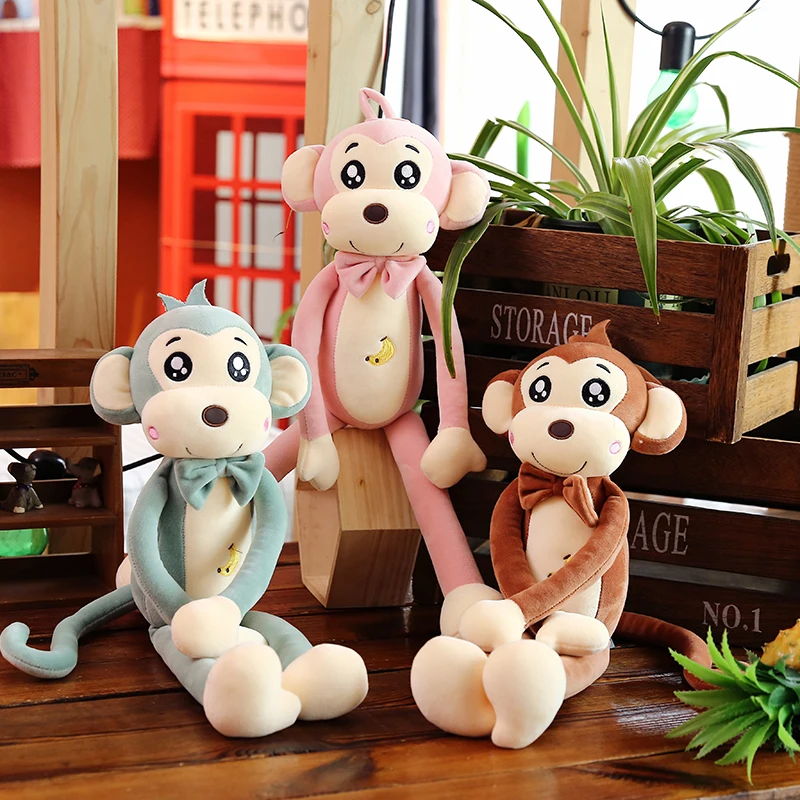 

85cm Cute Soft Babe Monkey Plush Toys Decor Kids Birthday Christmas Gift Cotton Doll Stitch Kawaii Stuffed Animal Toys