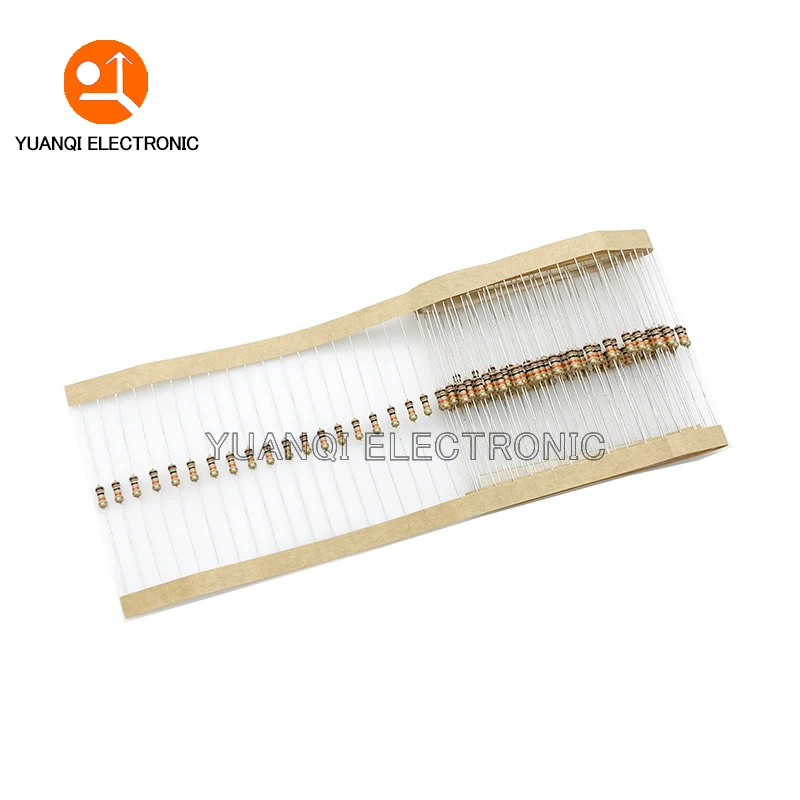 100 шт./лот 1/4 Вт карбоновый пленочный резистор 5% 0R 10R 100R 240R 430R 1K 3 K 4 7 5 10K 24K 47K 100K 430K 1M 0