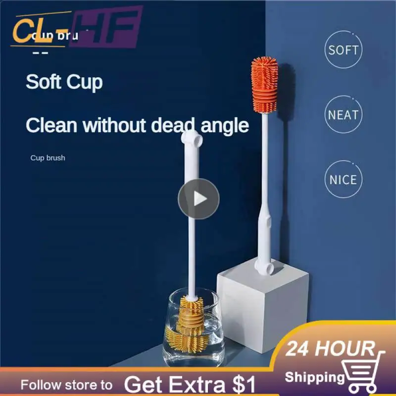 

Soft Bottle Brush Long Handle Kettle Brush Strong Water Absorption Can Be Hung Cup Brush Household Daily Necessities Household