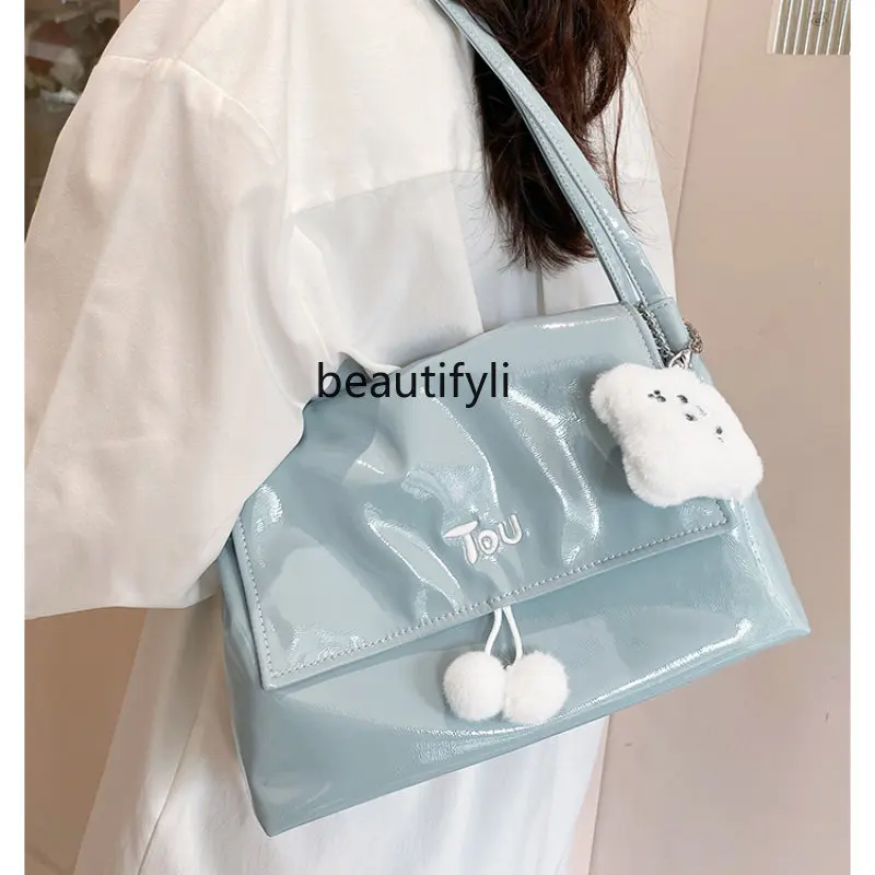 

zq Tote Bag Leisure Versatile Large Capacity Commuting Underarm Bag