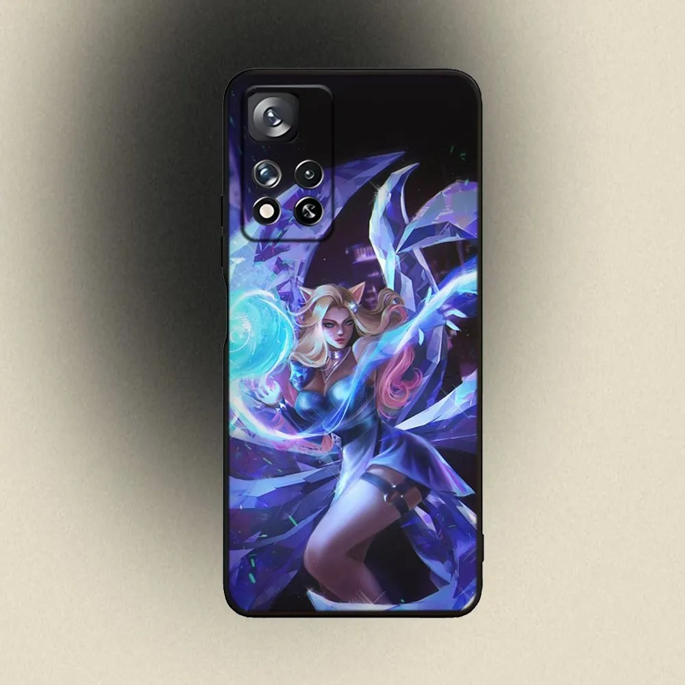 Game Ahri L-LeagueS of Legends Phone Case For Samsung Galaxy A20 A21s A22 A31 A32 A52 A53 A72 73 A80 A91 Soft Black Cover