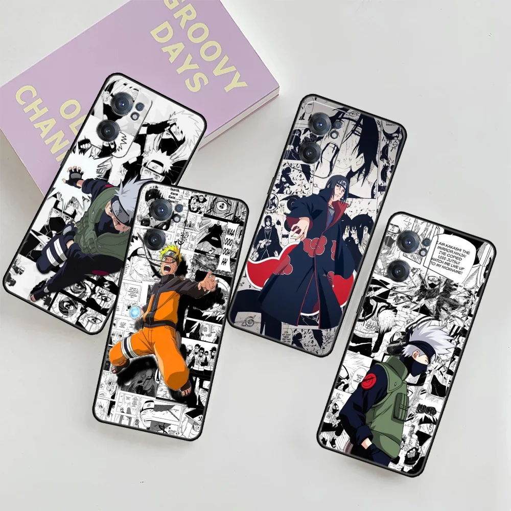 

Silicone Case For OnePlus 8T 8 Nord 7 9 8 10 Pro N10 2 5G SmartPhone Cover for Oppo A53 A93 F19 A15 Cover Japanese manga Naruto