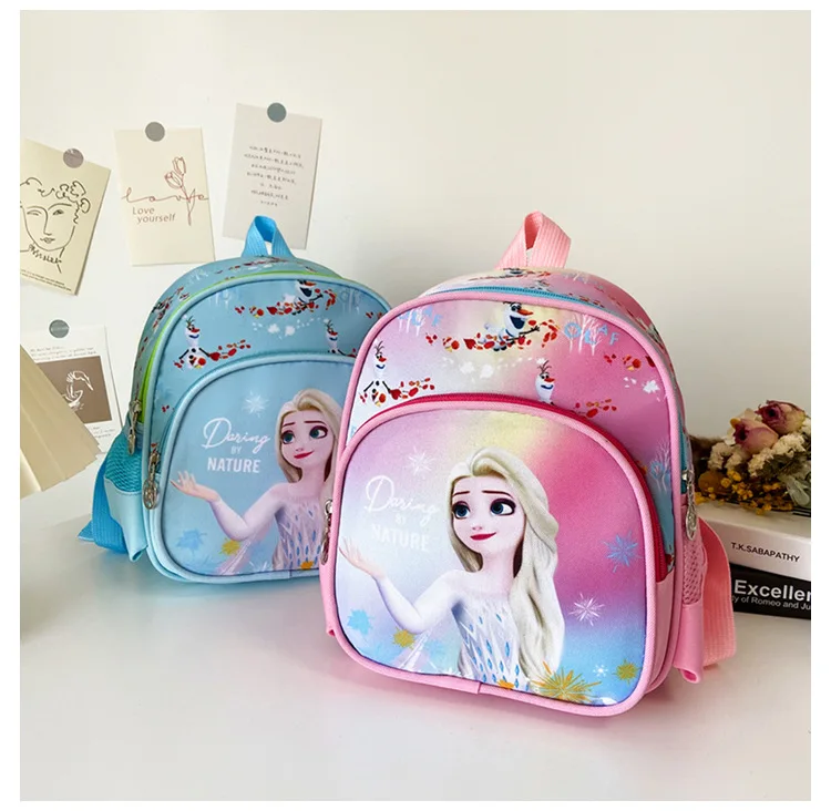 Disney Frozen Kindergarten Bag For Girls Elsa Anna Student Shoulder Orthopedic Backpack Age 3-8 Kids Christmas Gifts Mochilas