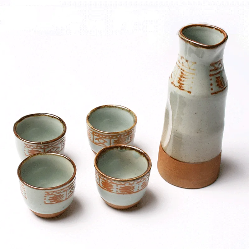 Tazza da vino in ceramica dipinta a mano in porcellana Vintage fatta a mano in gres porcellanato giapponese