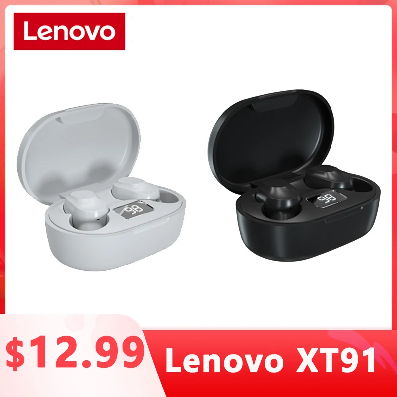 

Оригинальные беспроводные Bluetooth наушники Lenovo XT91, управление ии, игровая гарнитура, стерео, бас, шумоподавление, TWS наушники с микрофоном