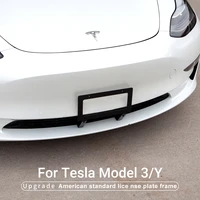 modely the usa regulates license plate frames exterior modification for tesla model3 2021 universal accessories version
