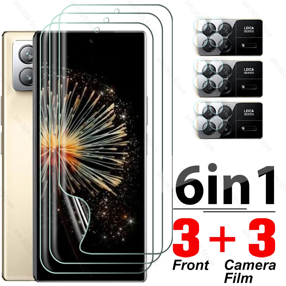 

6-in-1 Hydrogel Soft Film For Xiaomi Mix Fold 3 5G Camera Glass Xaomi Xiaomy Xiomi Mi MixFold 3 Fold3 MixFold3 Screen Protector