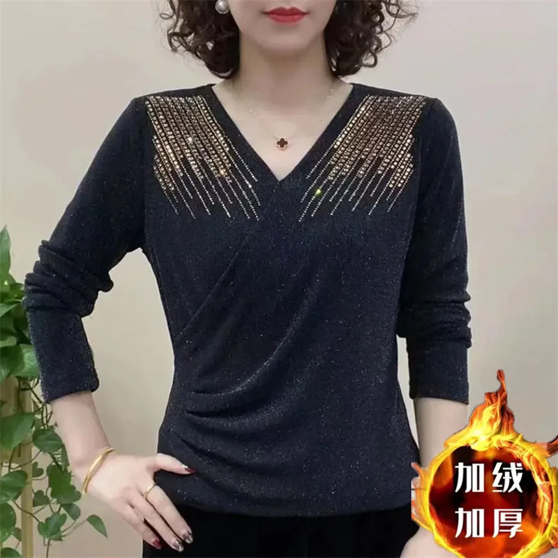 Женская осенне-зимняя Новинка 2024 одежда для Джокера теплая блузка