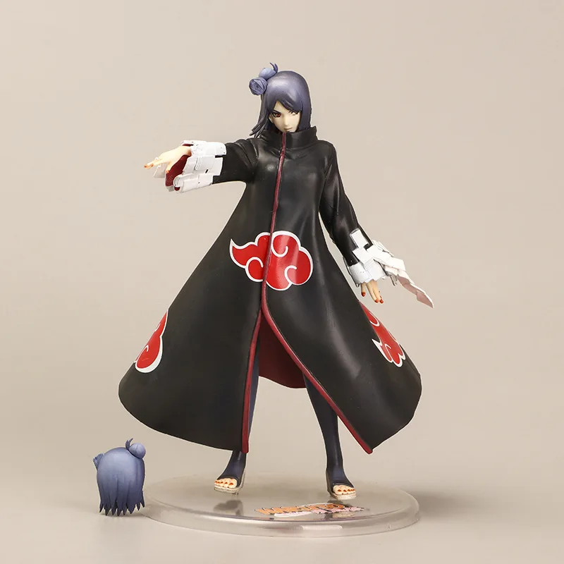 

Naruto Statue Konan Pvc Action Figures 220mm Shippuden Anime Konan Akatsuki Figurine Model Toy Cute Tabletop Collection Presents