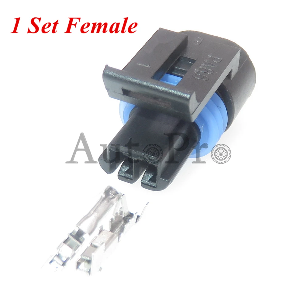 1 комплект, 2 отверстия, Автомобильный датчик температуры воды, жгут проводов, Мужской Женский Водонепроницаемая электрическая розетка 12162195 12162193