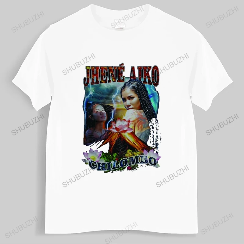 Модные футболки с принтом Jhene Aiko Chilombo, модная новая уличная одежда, унисекс, Классическая футболка из искусственного хлопка для поездок