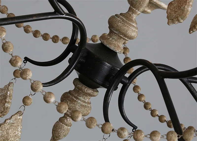 Американские кантри винтажные люстры хрустальные лампы 5 светильник антикварные