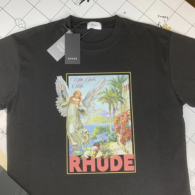 

Мужская футболка с изображением летающего ангела с богами