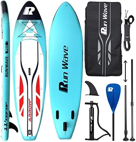 

Inflatable Stand Up Paddle Board 11'×33''×6''(6'' Thick) Non-Slip Deck with Premium SUP Accessorie