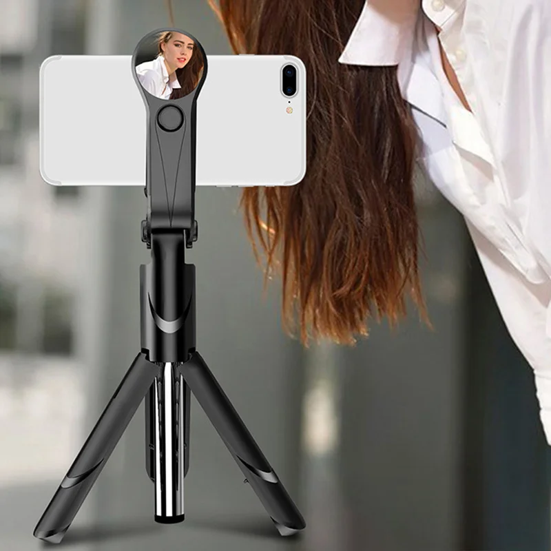 

Портативная универсальная селфи-палка, штатив, держатель для телефона с беспроводным Bluetooth-совместимым дистанционным выдвижным штативом д...