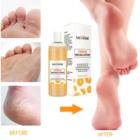 orange peeling lotion natural orange essence pedicure hands dead skin exfoliator mask foot care anti crack foot cream