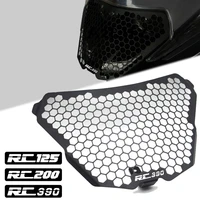 motorcycle front headlight headlamp grille guard cover protector for rc 390 rc 200 rc 125 2014 2015 2016 2017 2018 2019 2021