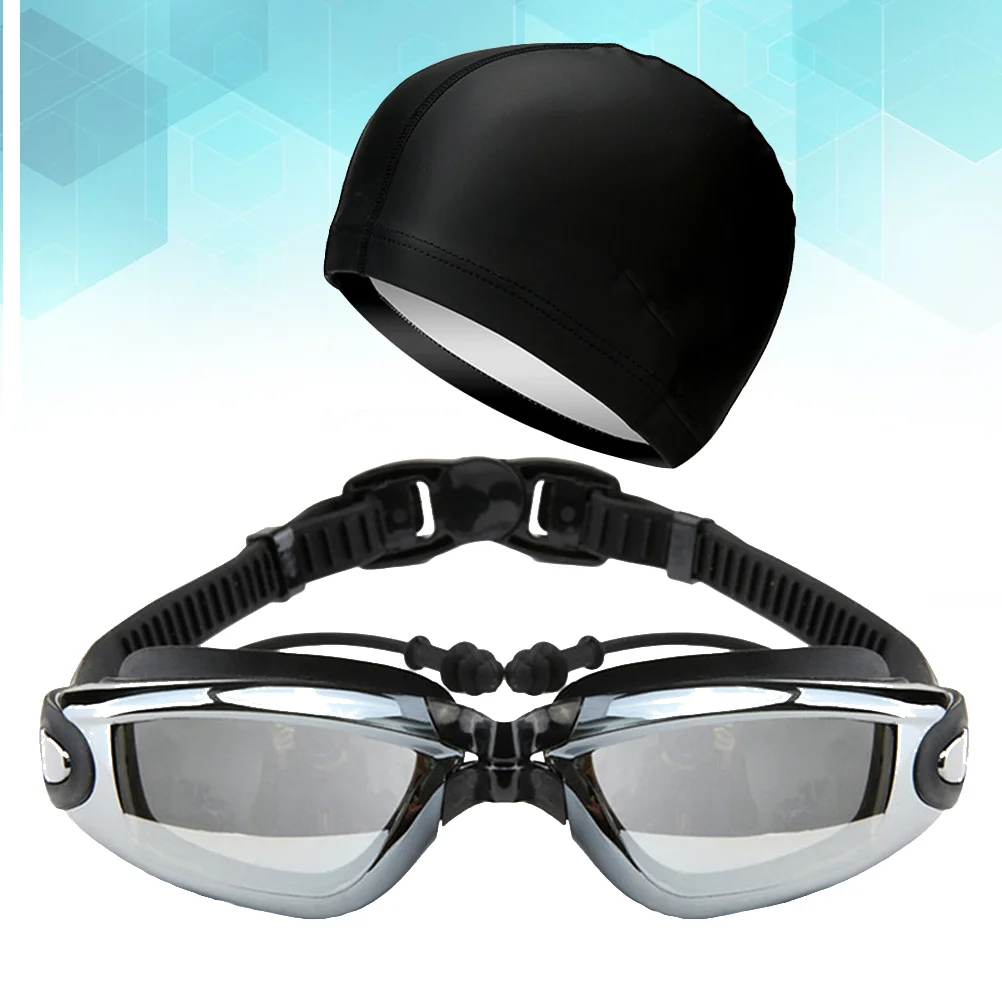 

Swim Swimming Glasses Anti-fog Waterproof Swim Goggles Earplug Pool Equipment for Men Kids Adult Sports Diving Eyewear