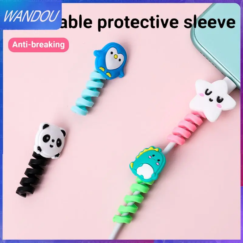 

Lovely Cartoon Charger Cover Earphone Protective Earphone Protective Data Cable Protective Cover Cable Protective Cover