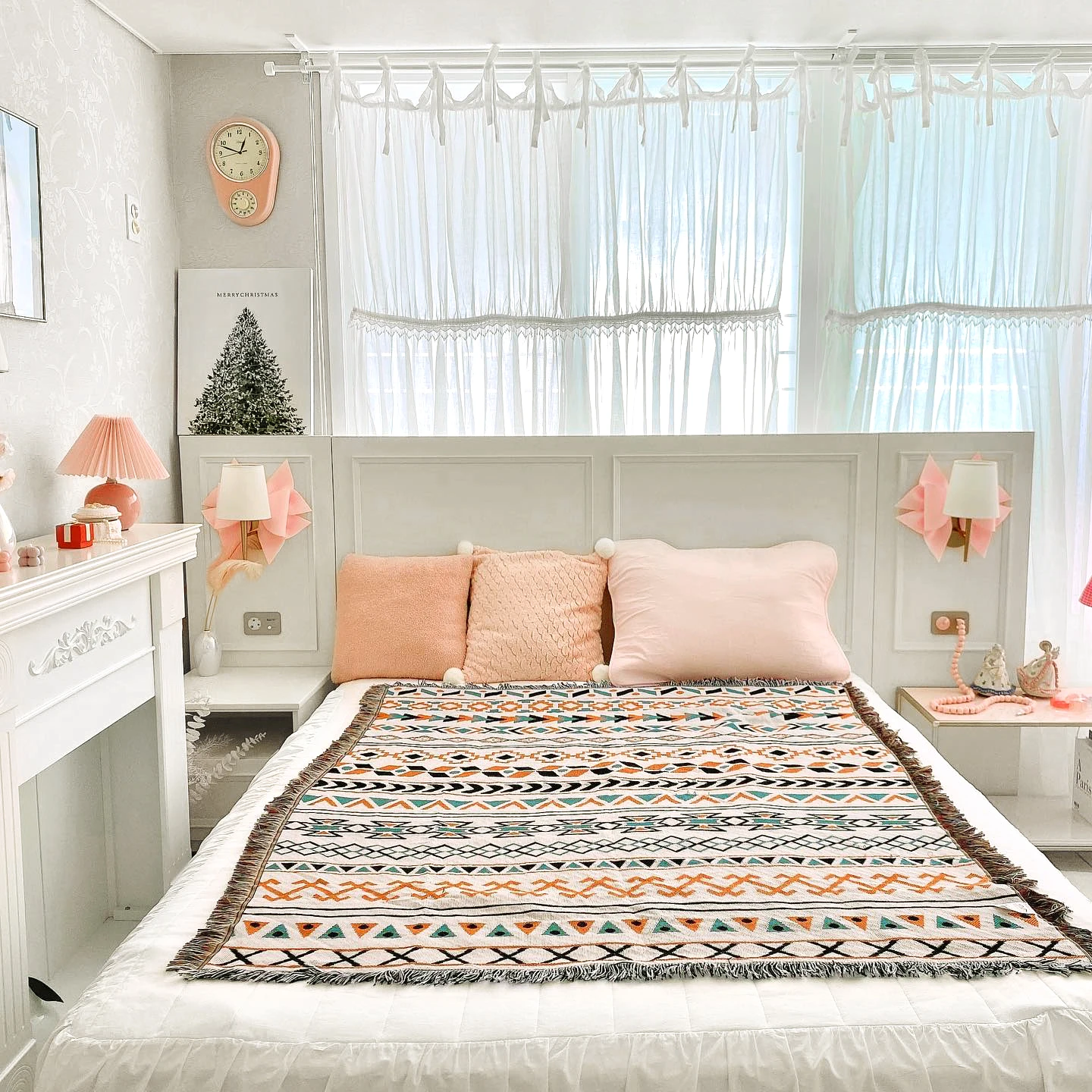 Покрывало для дивана в скандинавском стиле