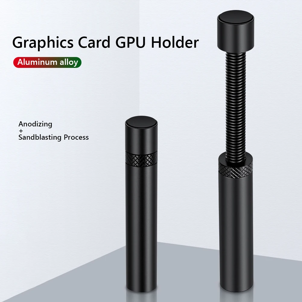 Graphics Card GPU Holder Support Adjustable Telescopic Rotating Aluminum Alloy Video Card Holder Bracket Jack Desktop PC Case