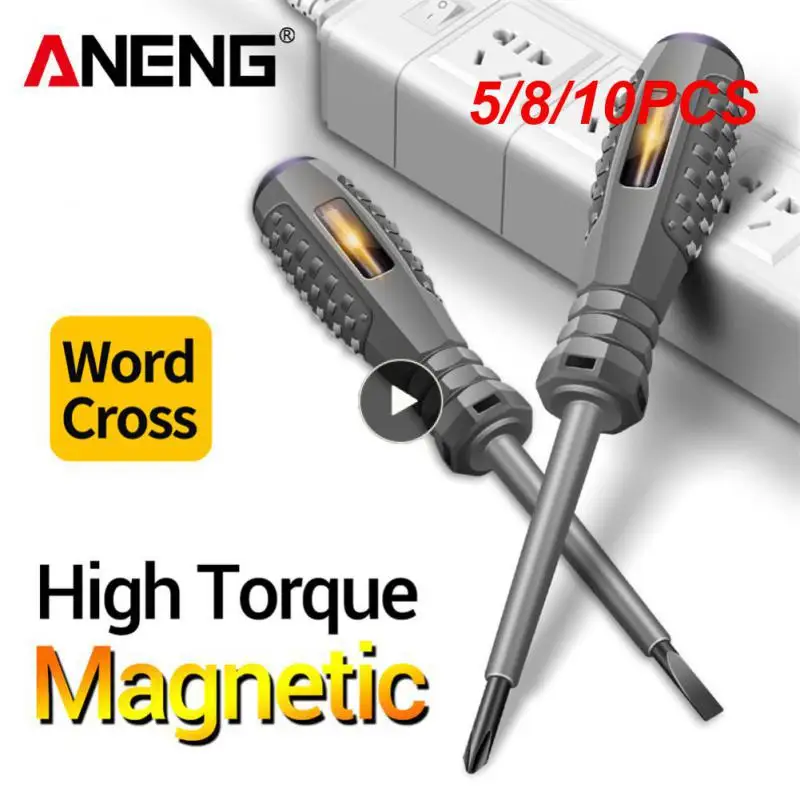 

5/8/10PCS Voltage Meters Screwdriver Electric Voltage Tester Pen Voltmeter Power Detector Screwdriver Indicator Non-contact Ac