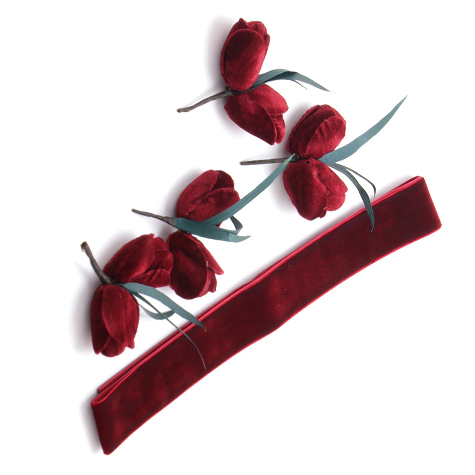 

Женский набор украшений в виде тюльпана