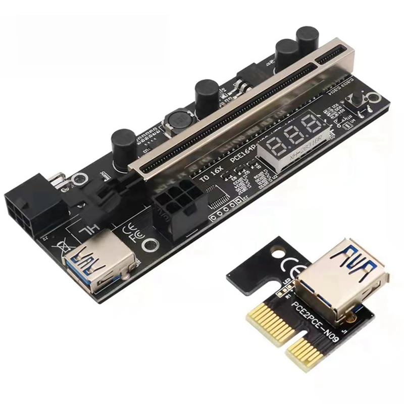

USB 3.0 Graphics Card Expansion Card Double-Layer Hub PCI-E 1X To 4-Port USB3.0 Adapter Card With VER12X Adapter Card