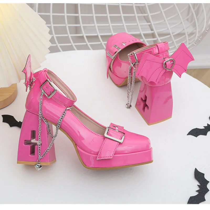 

Туфли Мэри Джейн на высоком каблуке, с закрытым носком, весна-осень 2023