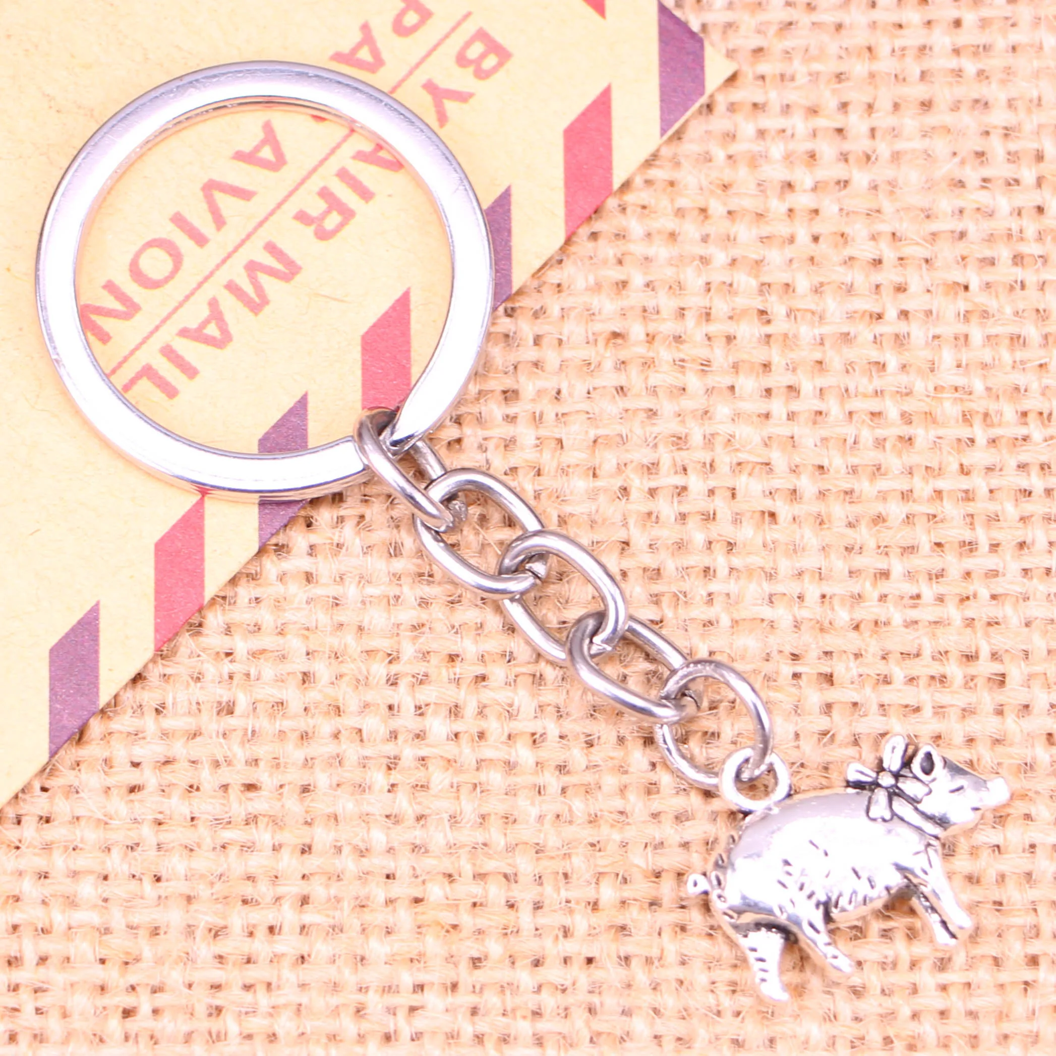 

Новинка, модный брелок для ключей 21x16 мм, 3D Подвески в виде свиньи, мужские украшения «сделай сам», брелок для автомобильных ключей, кольцо-де...