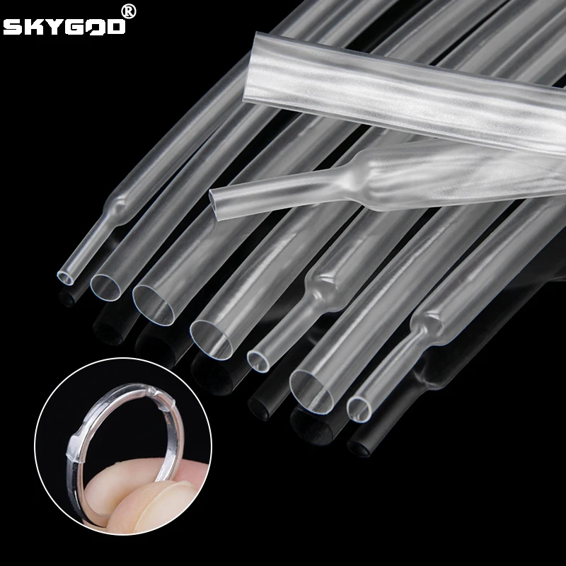 1 ~ 100 м супер тонкая стенка термоусадочная трубка диаметром 1 ~ 20 мм гибкая термоусадочная линия наушников аудиокабель рукав оберточная оболочка