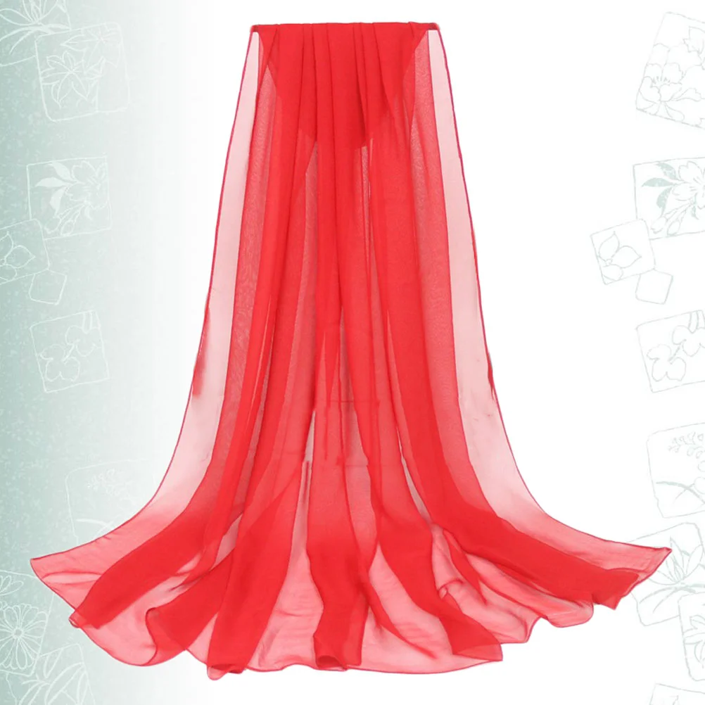 Защита от солнца Miss Shawl Mesh Танцевальный шарф для тела Rebozos Para Mujer Сплошной цвет