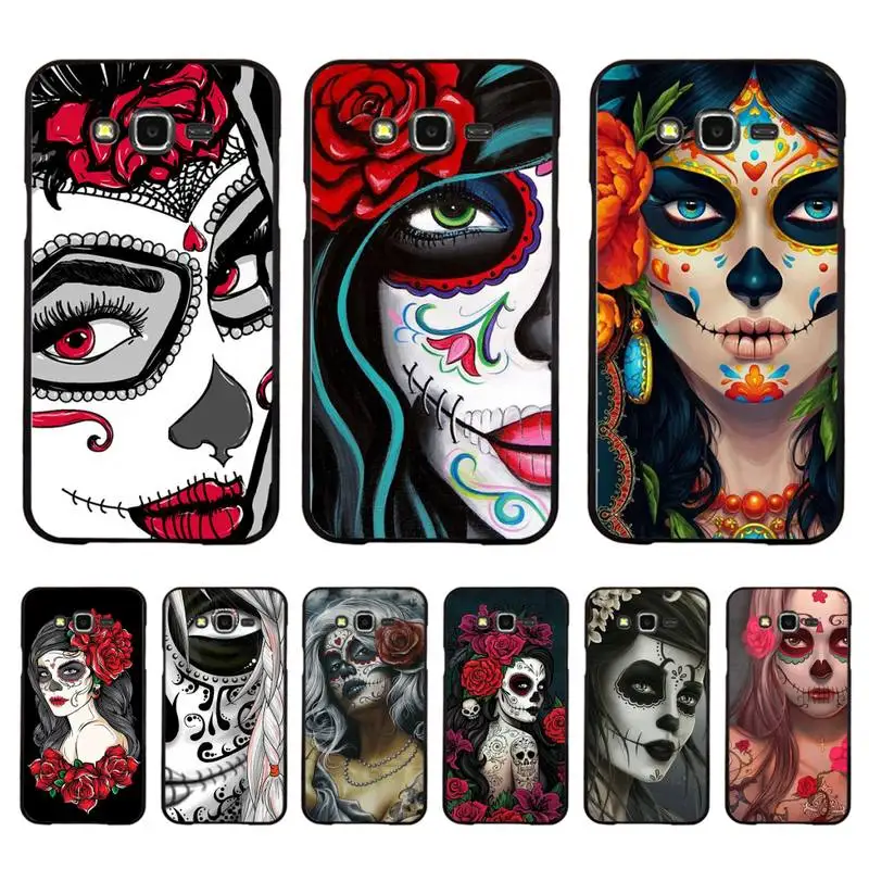 

Mexican Catrina Skull Girl Phone Case for Redmi 8 9 9A for Samsung J5 J6 Note9 for Huawei NOVA3E Mate20lite cover
