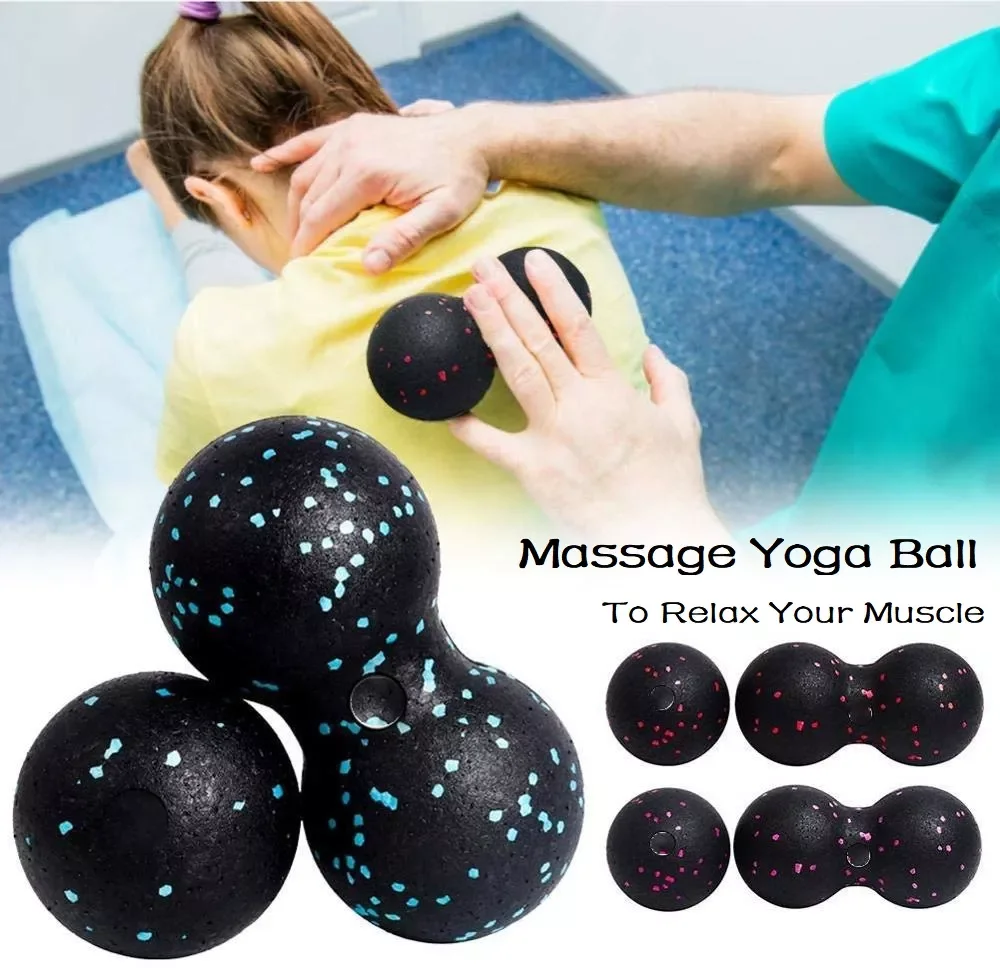 

EPP Lacrosse Myofascia Ball Peanut Massage Ball High Density Lightweight Fitness Body Fascia Exercise Relieve Pain Yoga Ball
