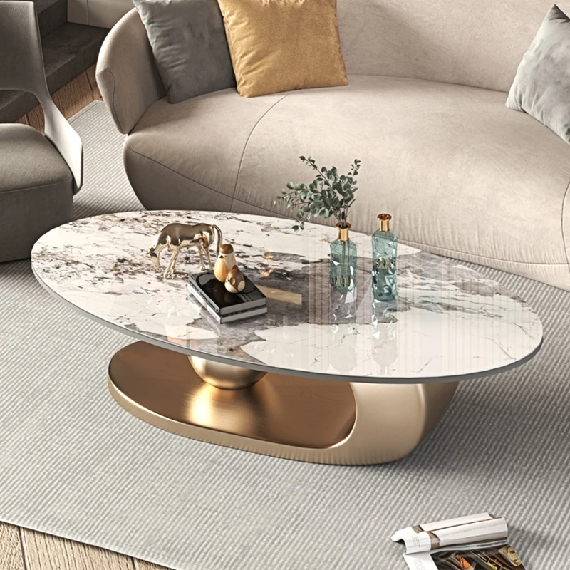 

Unique Living Room Coffee Tables Modern Design Premium Decor Oval Coffee Tables Minimalist Table Basse De Salon Home Furniture