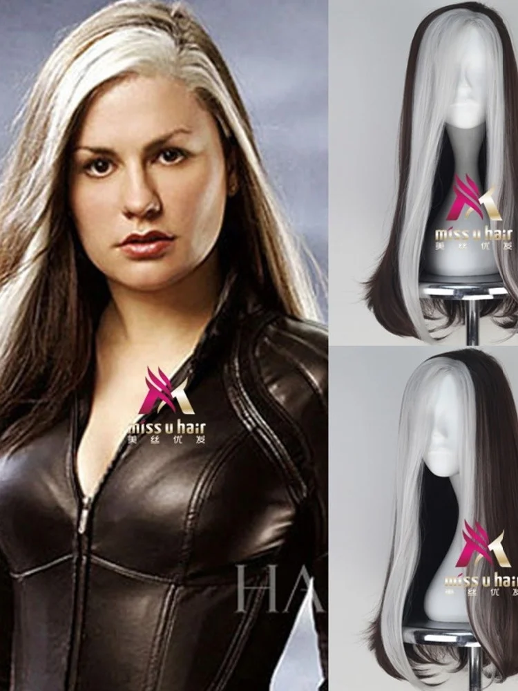 

Парик из фильма Икс-мен Анна Мари, парик из синтетического огнеупорного волокна для косплея, костюм на Хэллоуин