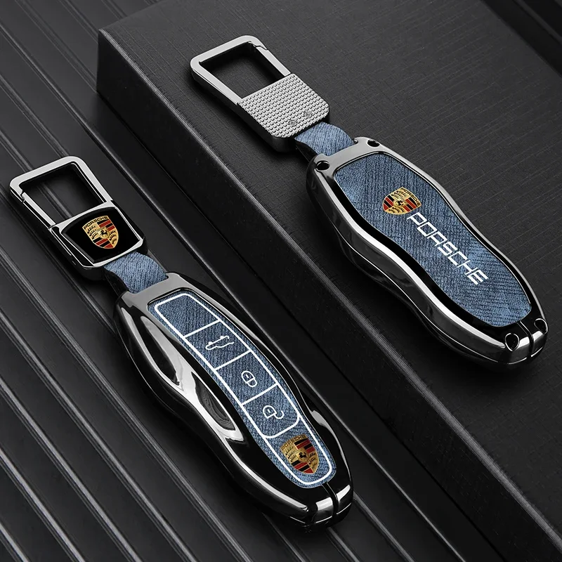 Чехол для ключей автомобиля из цинкового сплава для Porsche Cayenne, Panamera, Macan, 911, Panamera Spyder, Carrera, Boxster, Cay (art.: 3920d84fa36e2) - 3920d84fa36e2