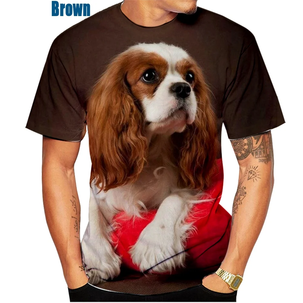 Брендовая летняя футболка BIANYILONG для мужчин и женщин с 3D принтом животных модная